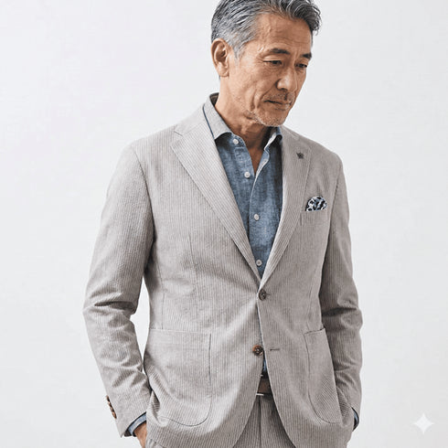 艶感あるストレッチテーラードジャケット ジャージ ドライ メッシュプリント 150201