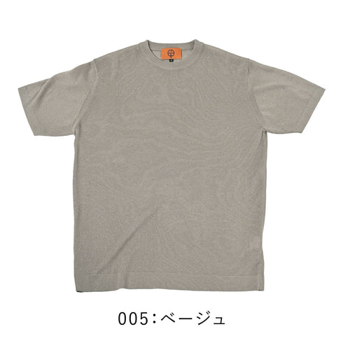 【ファッション誌掲載】清涼 リネンルック 半袖Tシャツ ニットソー カットソー クルーネック 150701