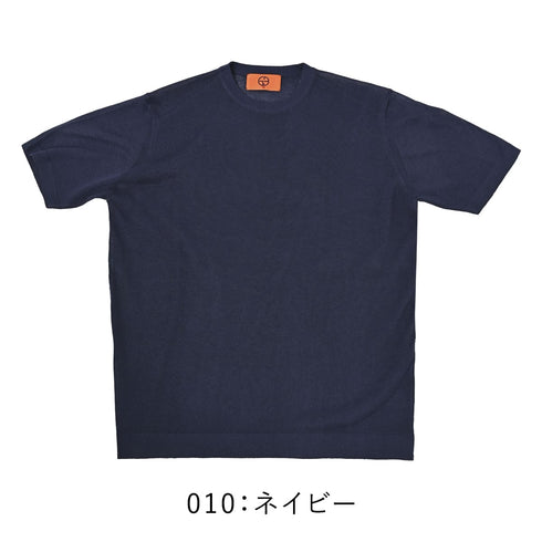【ファッション誌掲載】清涼 リネンルック 半袖Tシャツ ニットソー カットソー クルーネック 150701
