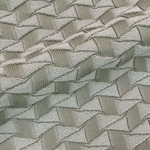 ディアマンテジャガード 半袖 クルーネック ニットT 150705