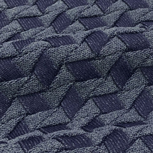 ディアマンテジャガード 半袖 クルーネック ニットT 150705