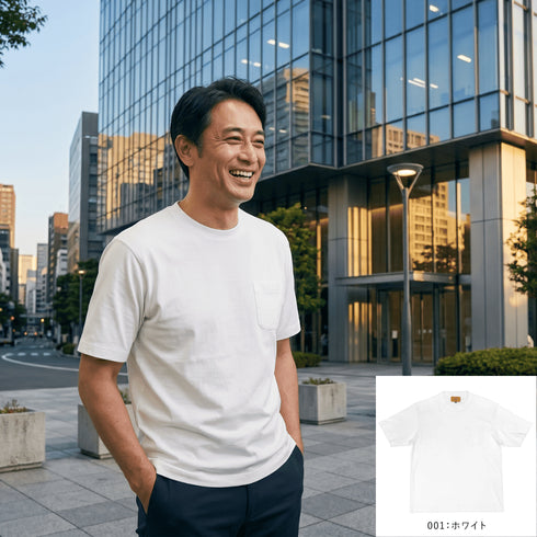 防縮・防シワ・接触冷感 クルーネックショートスリーブTシャツ 151507