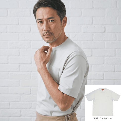 防縮・防シワ・接触冷感 クルーネックショートスリーブTシャツ 151507