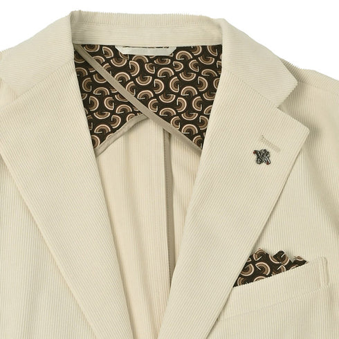 コーデュロイ ピケ ストレッチ ジャケット 軽量 セットアップ別売り 240207