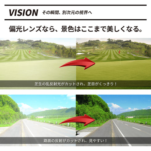 偏光スポーツサングラス ブラック AF809