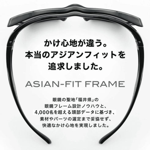 偏光オーバーサングラス ブラック/偏光スモーク AFOS13