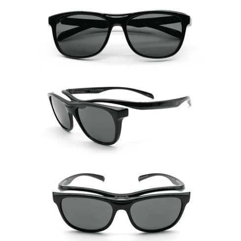 偏光サングラス ブラック/偏光スモークレンズ AFOS14