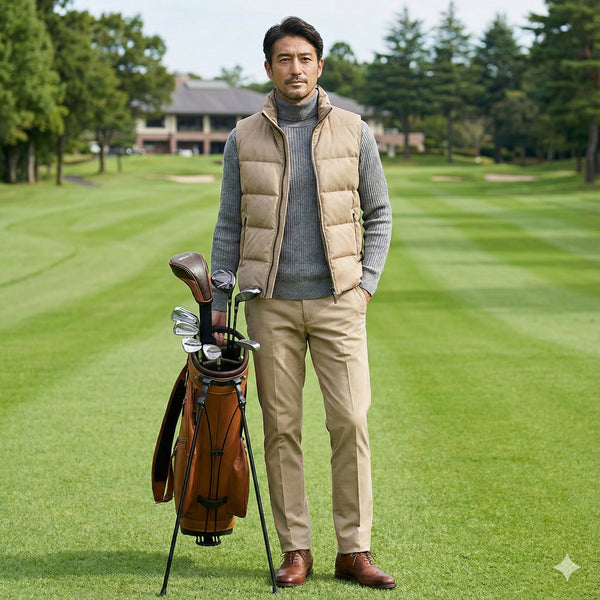 ヌバック調 スエード ダウンベスト アウター 240406