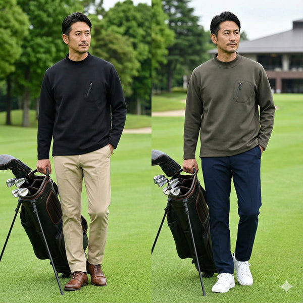 温熱保温機能 ストレッチロンT カットソー モックネック 長袖 ウォッシャブル 洗える 451557