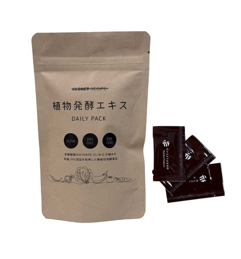 植物発酵エキスのパッケージとスティック